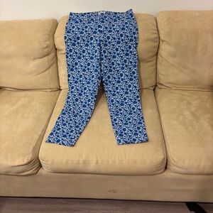 Old Navy Blue Floral Leggings